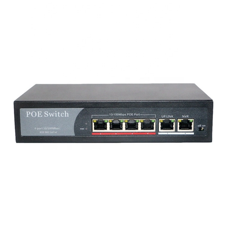 4ep+2e Series Poe Switch OEM/ODM 100m Poe Switch 4 10/100Mbps Poe Ports