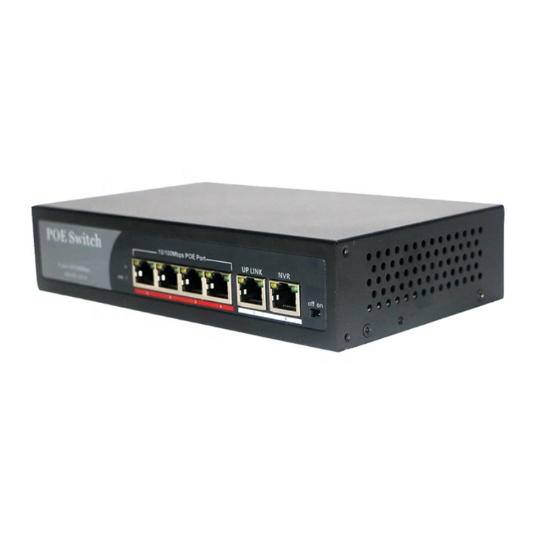 4ep+2e Series Poe Switch OEM/ODM 100m Poe Switch 4 10/100Mbps Poe Ports