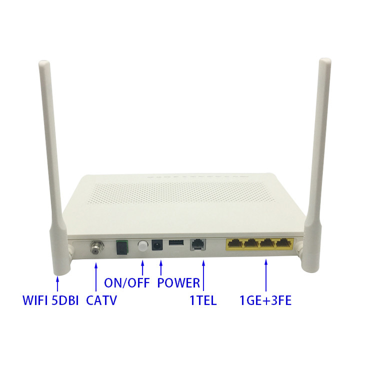 HG8247H5 Huawei new product 1GE+3FE + 1POTS + WIFI + CATV + USB Port GPON/EPON FTTH ONU